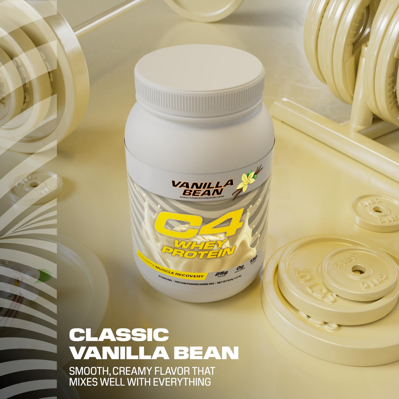 Cellucor C4 Whey Protein Powder Vanilla Bean – 25G Protein 0G Added Sugar 130
