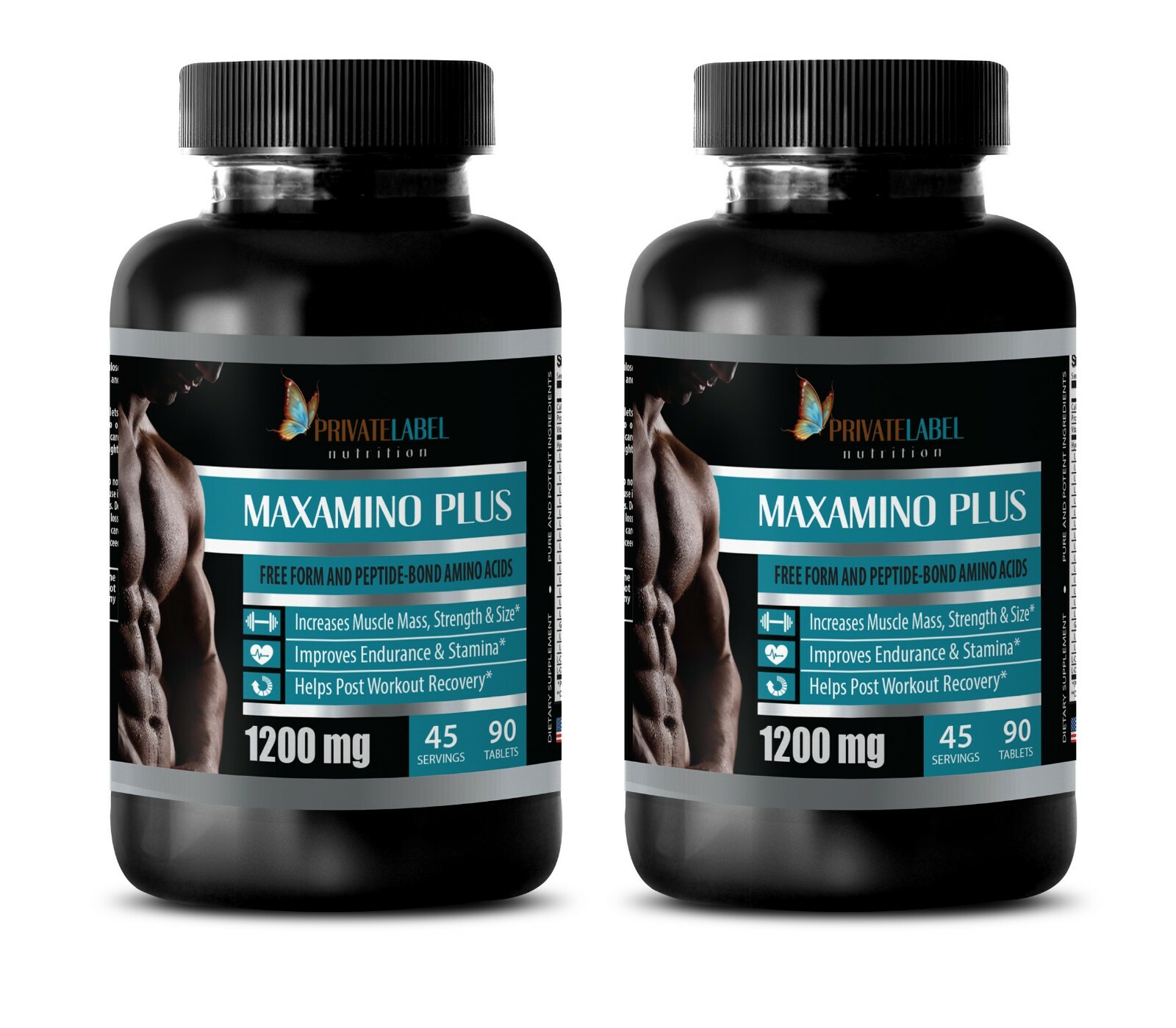 pre workout pills – MAXAMINO PLUS 1300mg – muscle growth pills – 2 Bot 180 Tabs