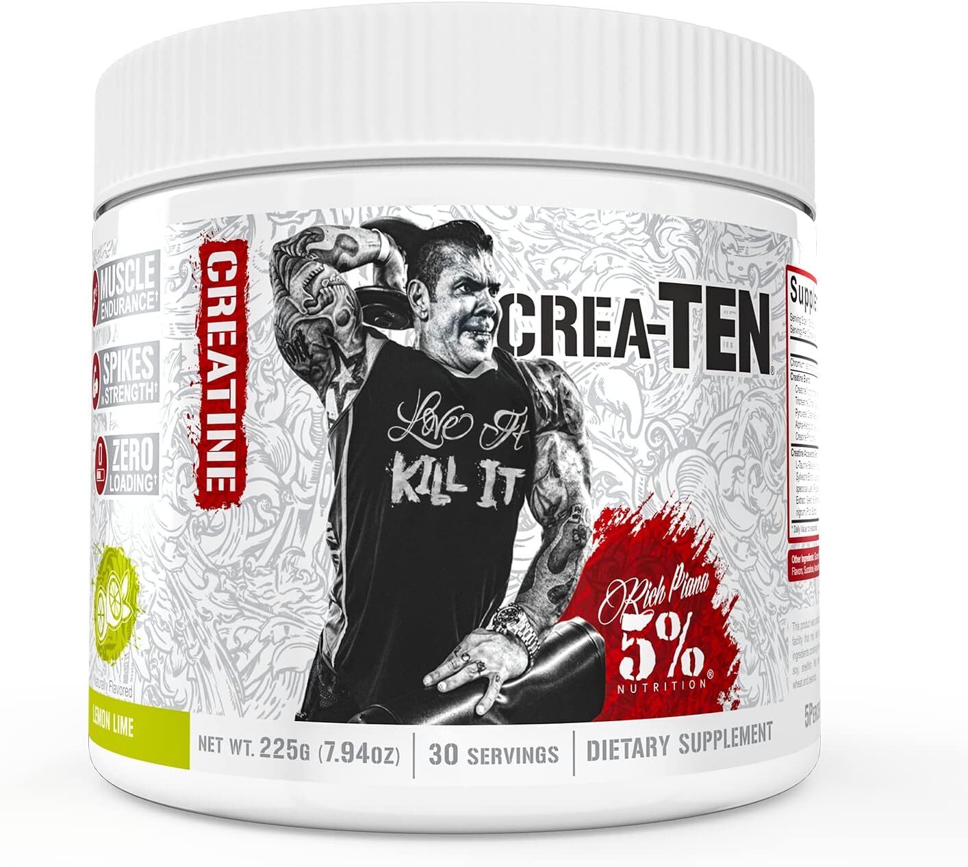 5% Nutrition Rich Piana Crea-TEN Creatine LEGENDARY SERIES 10-in-1 | ALL FLAVORS
