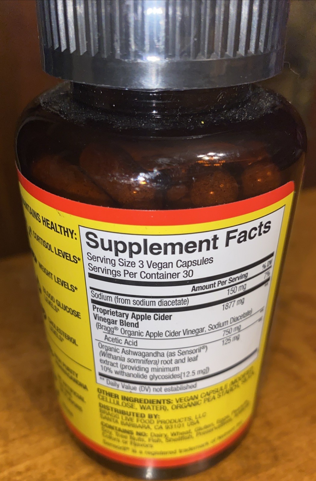 Apple Cider Vinegar + Ashwagandha, 90 Capsules