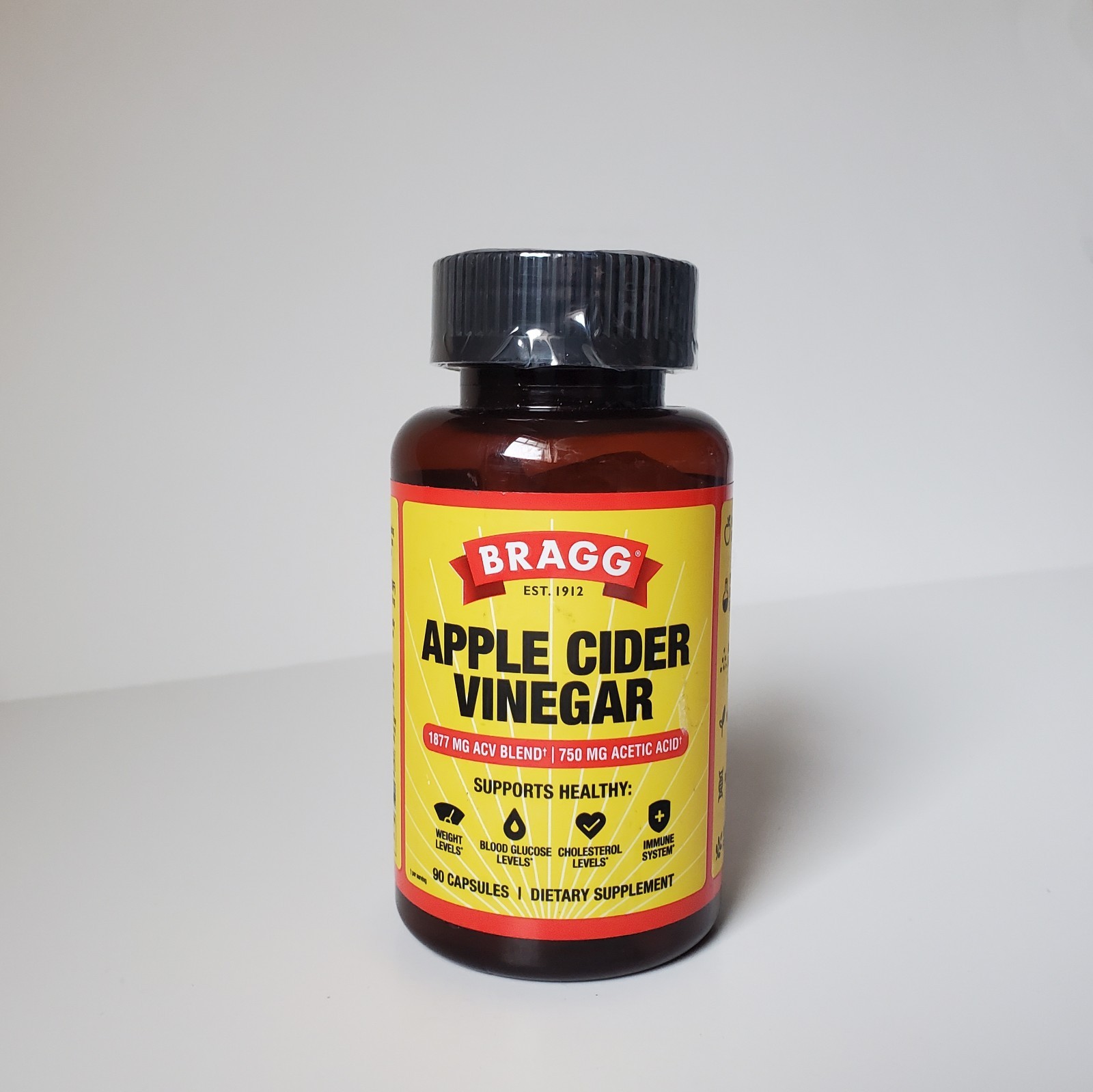 1 Bottle Apple Cider Vinegar Capsules with Vitamin D & Zinc 90 Capsules BB 11/26