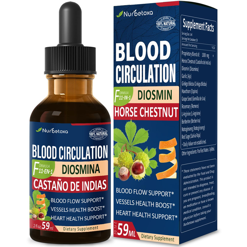 Nurbetoxa Blood Circulation Horse Chestnut Extract Liquid Drops Castao De