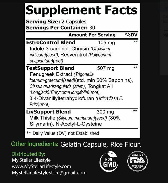 2 Bottles Post Cycle Therapy by My Stellar Lifestyle – 60 Capsules x2
