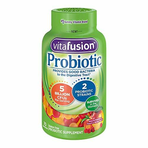 Natural Fruit Flavor Probiotic Digestive Tract Gummy Supplement (70pk)