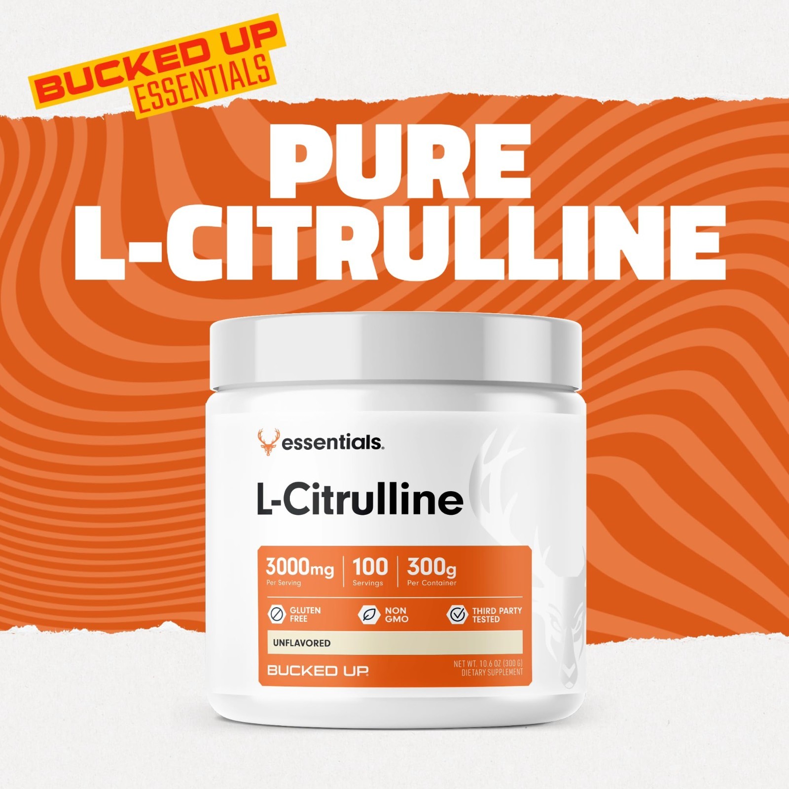 L-Citrulline 3000mg Powder – 100 Servings, Boost Energy & Endurance, Muscle Supp
