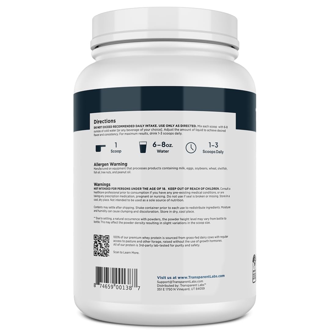 Grass-Fed Whey Protein Isolate – Naturally Flavored, Gluten Free Whey Protein…