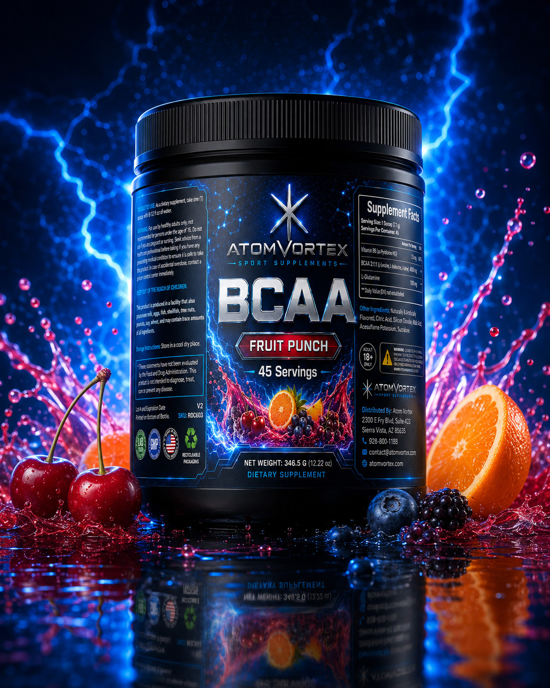 Atom Vortex BCAA Fruit Punch