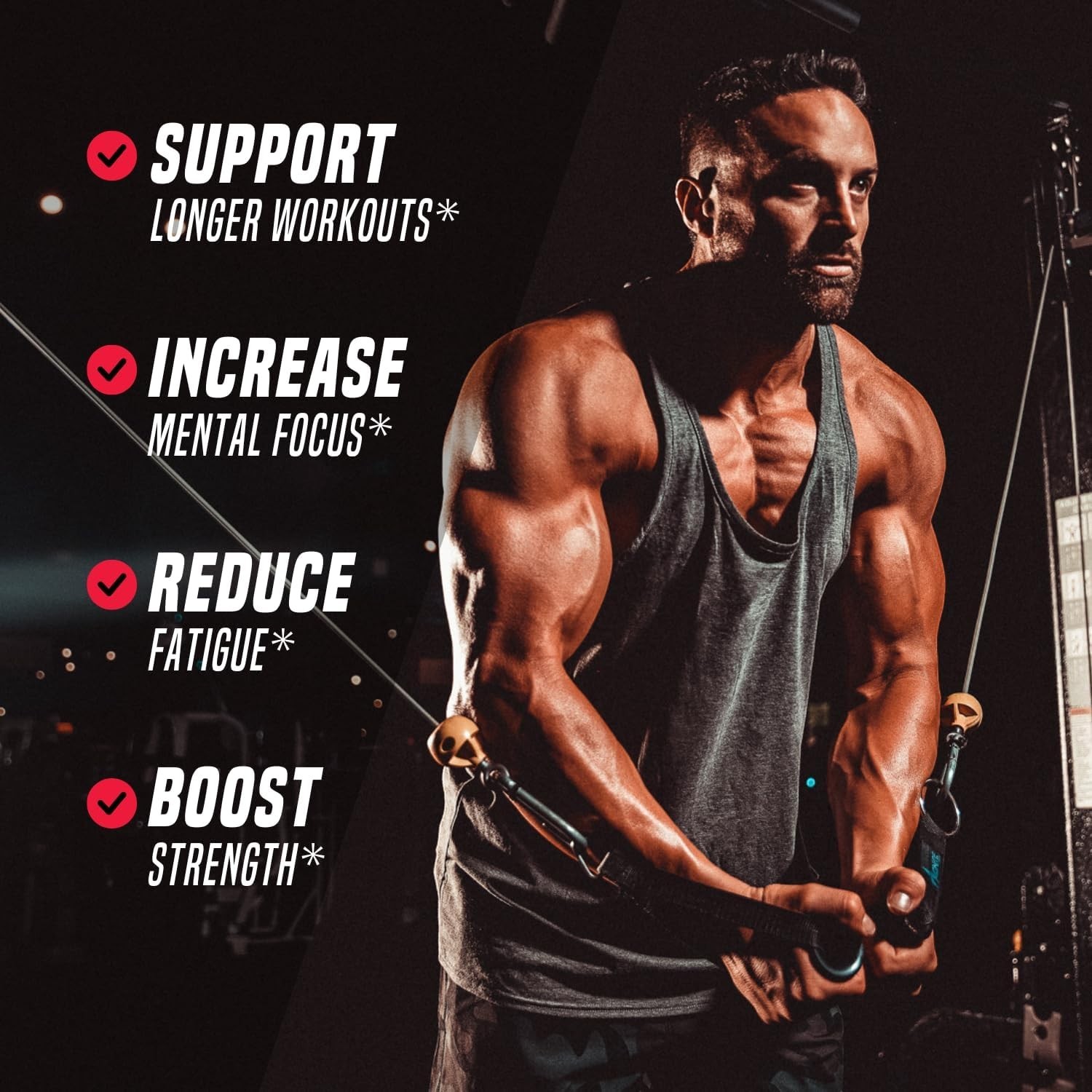 Nootropic Pre-Workout Powder – , Sugar-Free, Rocket Pop Flavor, 11.7 oz