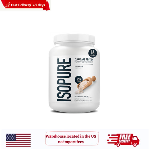 Isopure Zero Carb Protein Powder, 16 OZ, Unflavored
