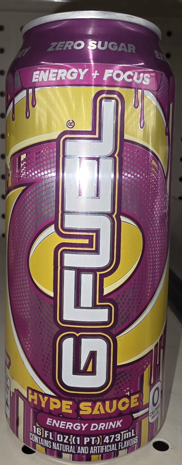 GFUEL HYPE SAUCE ENERGY DRINK NEW UNOPENED 16 FL OZ CAN Zero Sugar HTF 300mg CAF