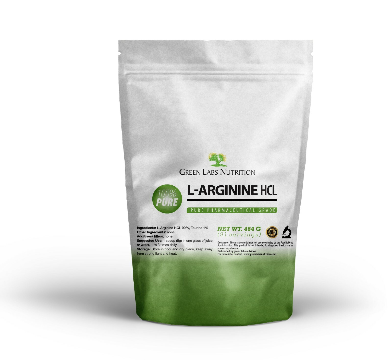 L-ARGININE HCL Powder Erection Fertility Muscle Regeneration Blood Pressure