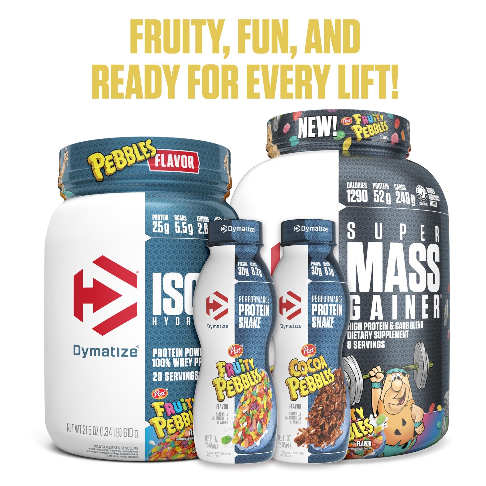 Dymatize x Fruity Pebbles ISO100 Whey Protein Powder Isolate, 25g of Protein,…