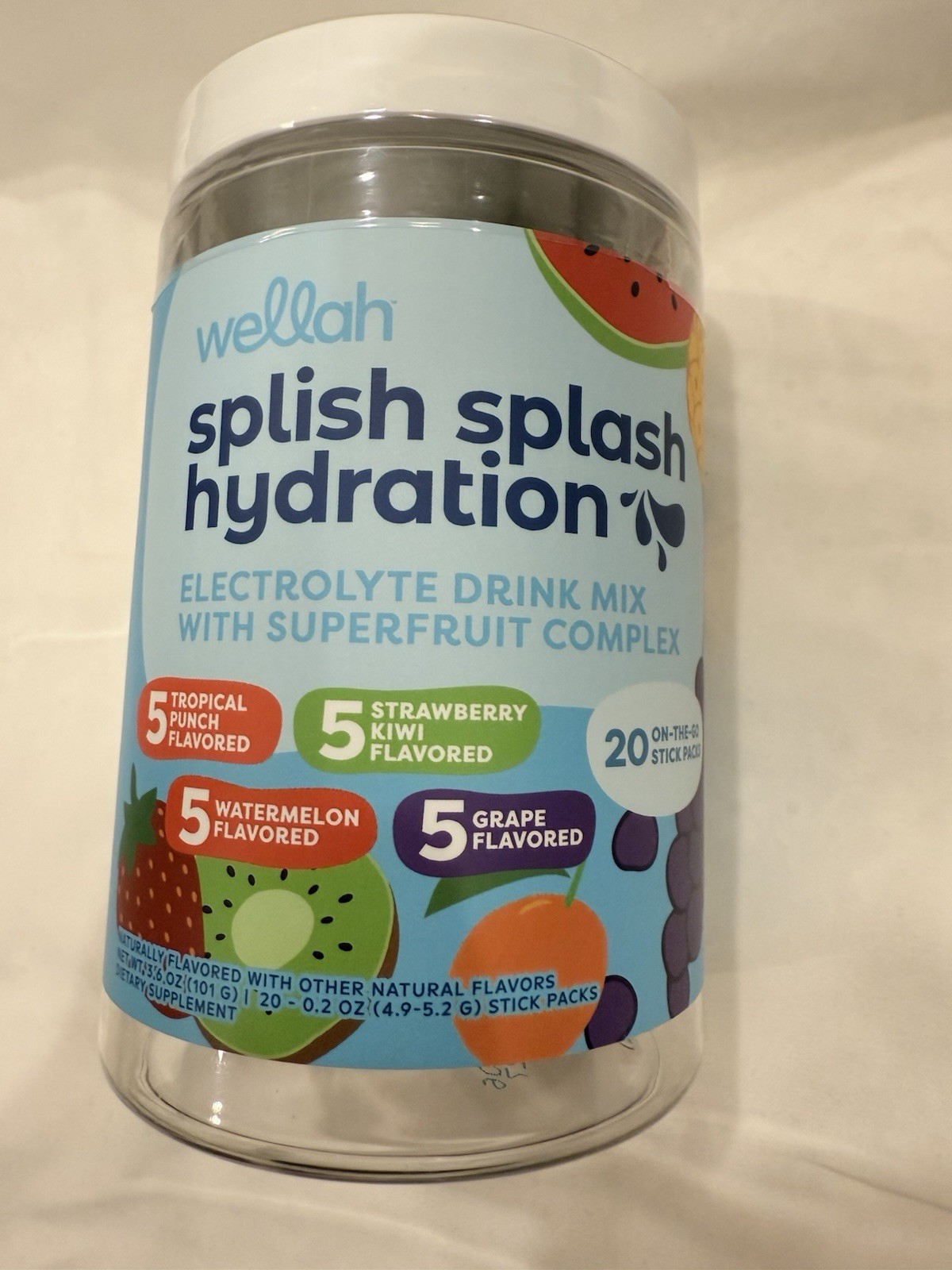 Splish Splash Hydration, Variety, 20 Stick Packs, 0.2 oz (4.9 – 5.2 g) Each