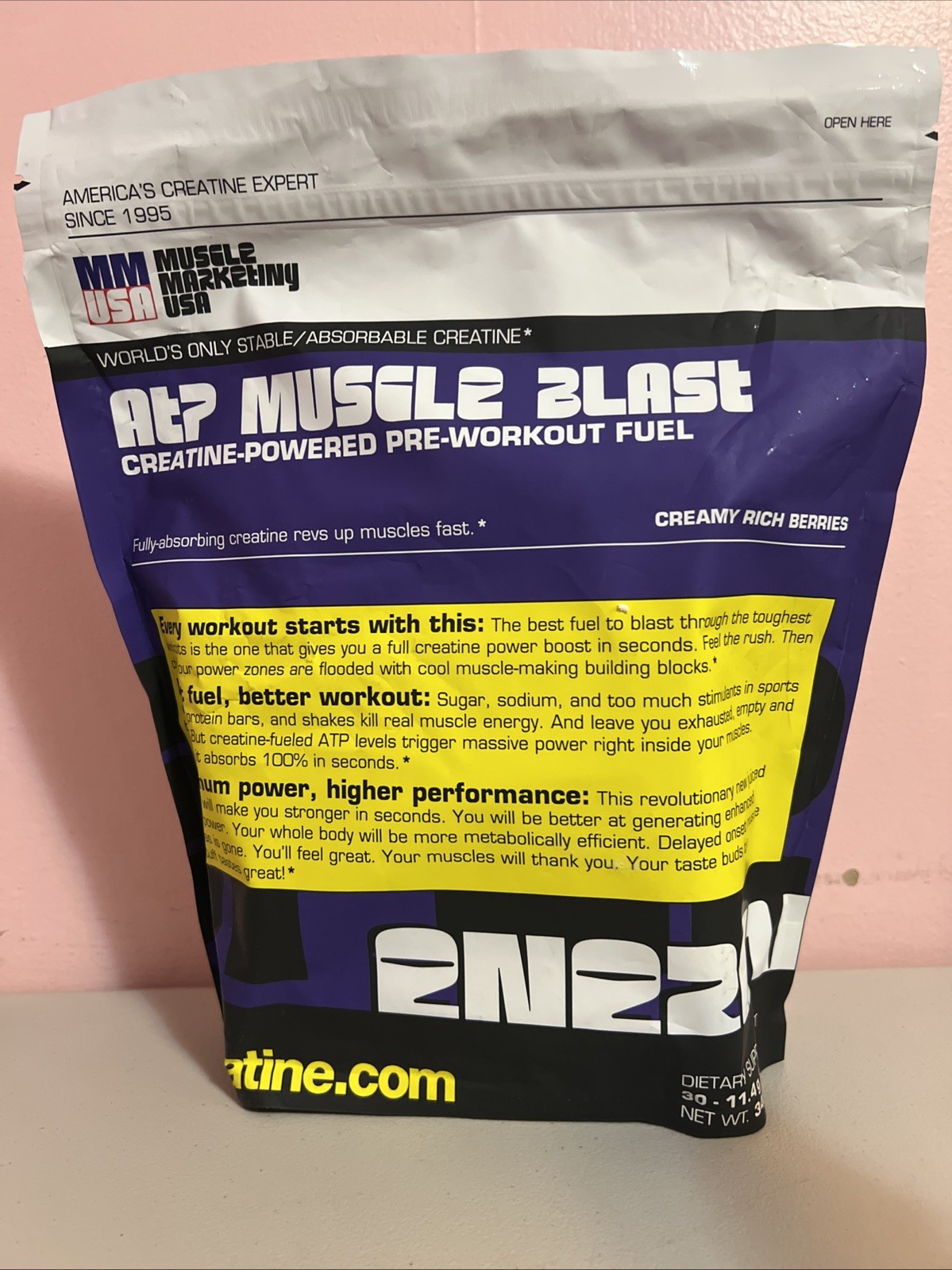 NEW MMUSA ATP Muscle Blast: World’s Only Stable Creatine Energy Drink. Instant