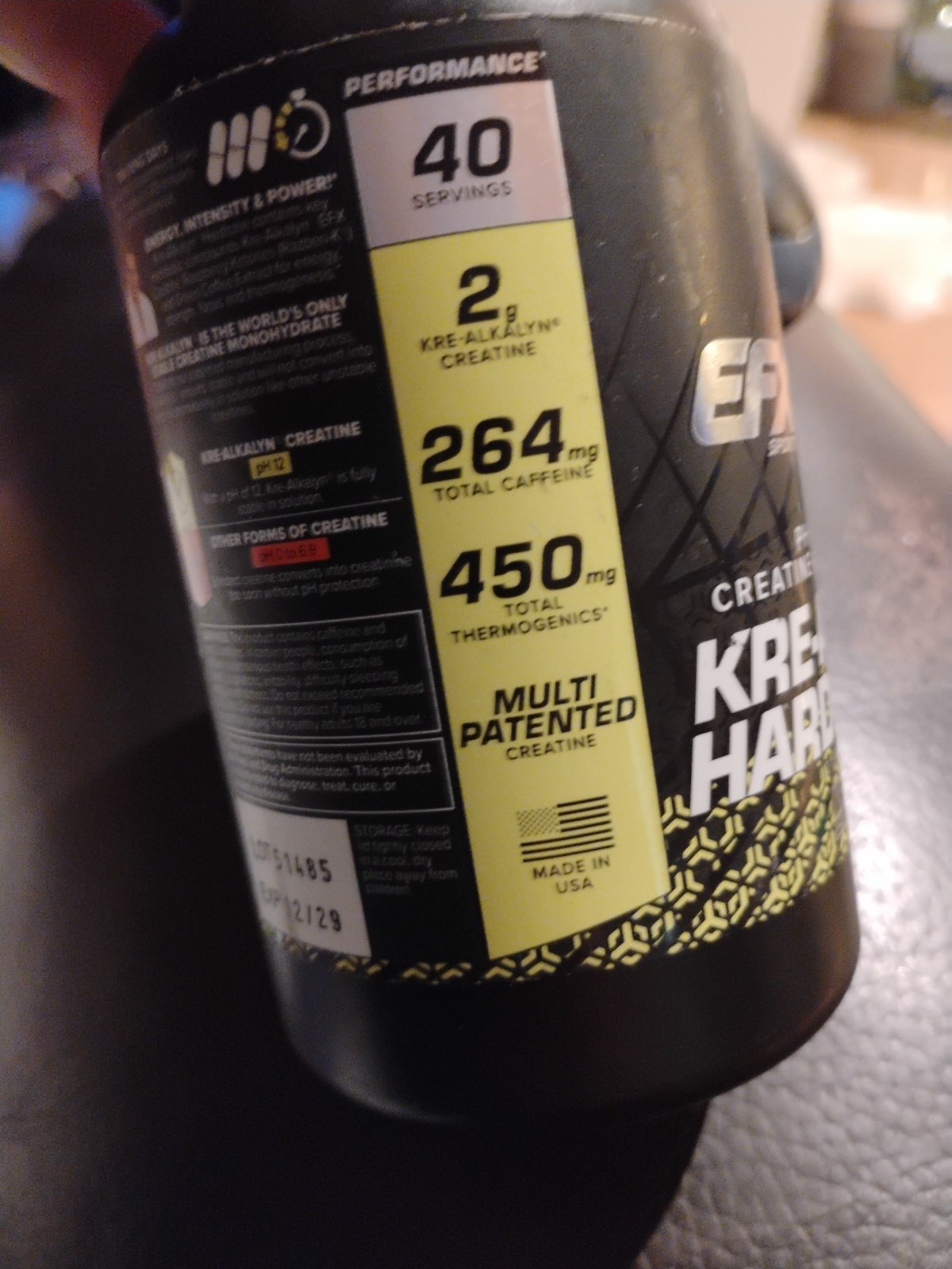 EFX KRE ALKALYN HARDCORE Creatine Thermogenic Fat Loss Energy 120 Capsules New