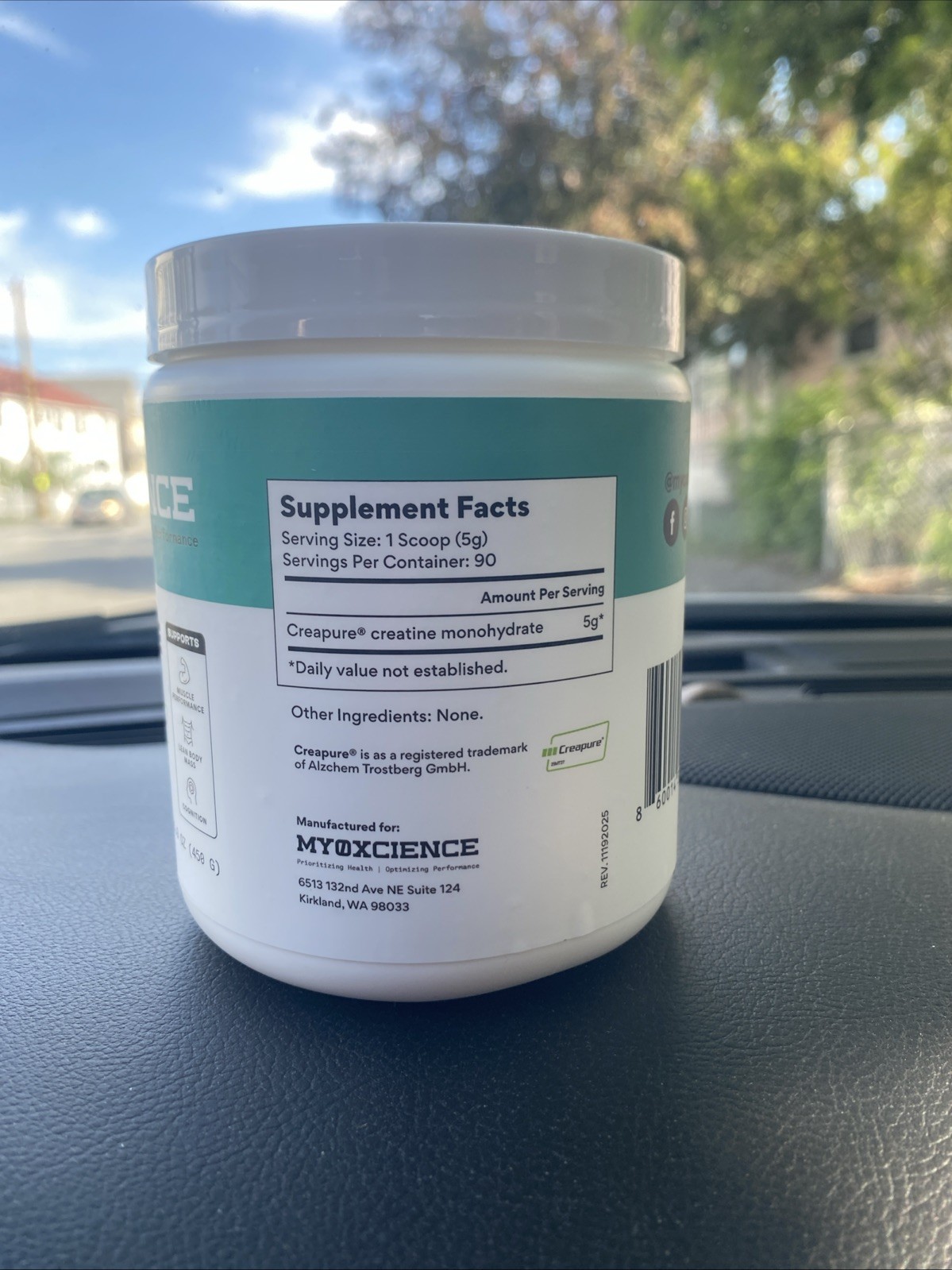 Creapure® Creatine | 5 Grams German Creatine Monohydrate 90 Serving