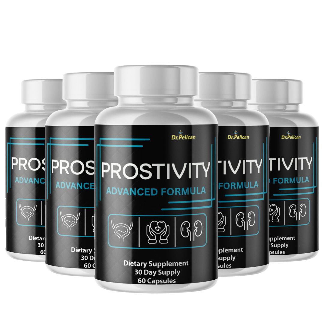 Prostivity- Prostate Support- 5 Bottles- 300 Capsules