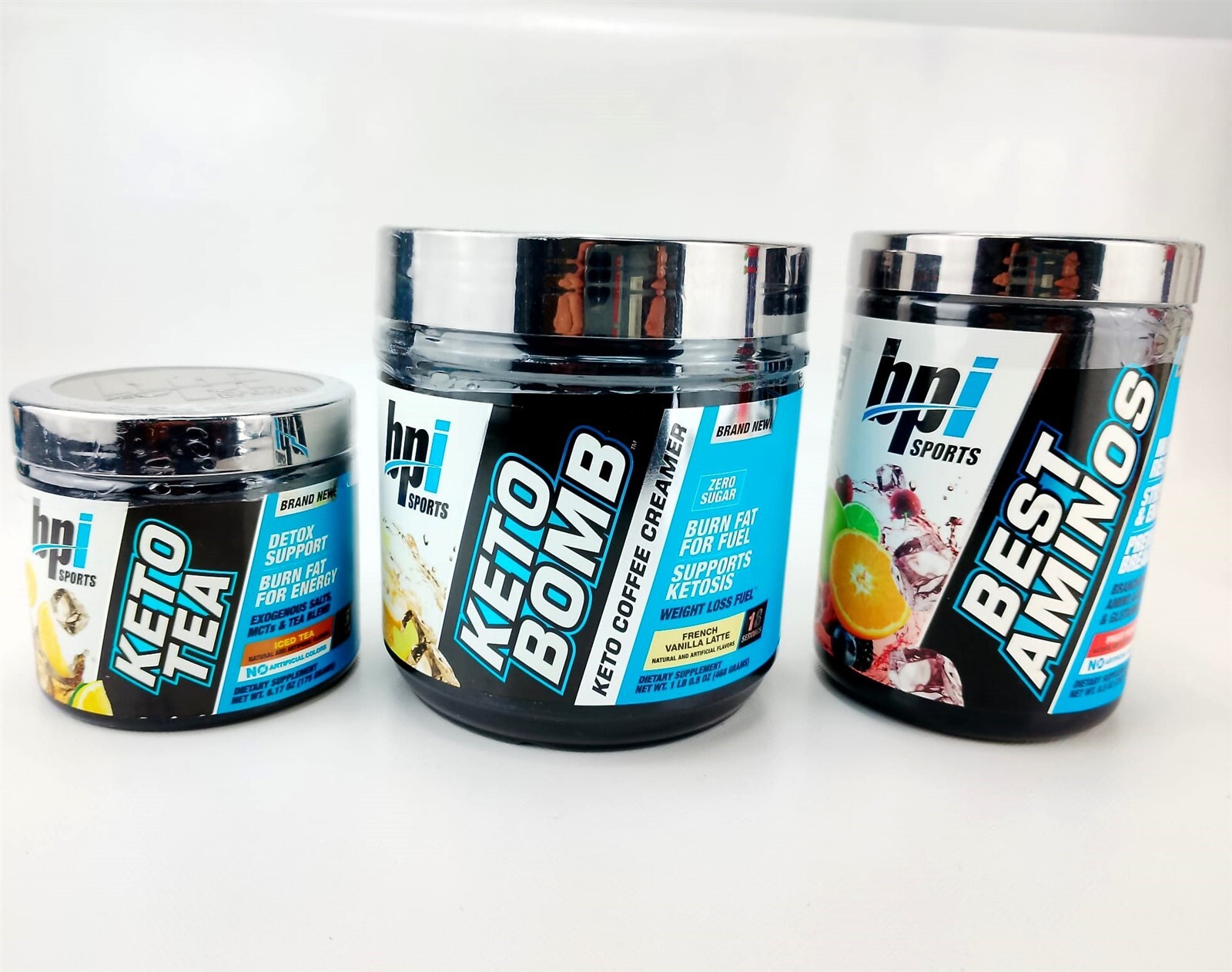 BEST AMINOS + KETO TEA ICED TEA + KETO BOMB French Vanilla Coffee Creamer BPI