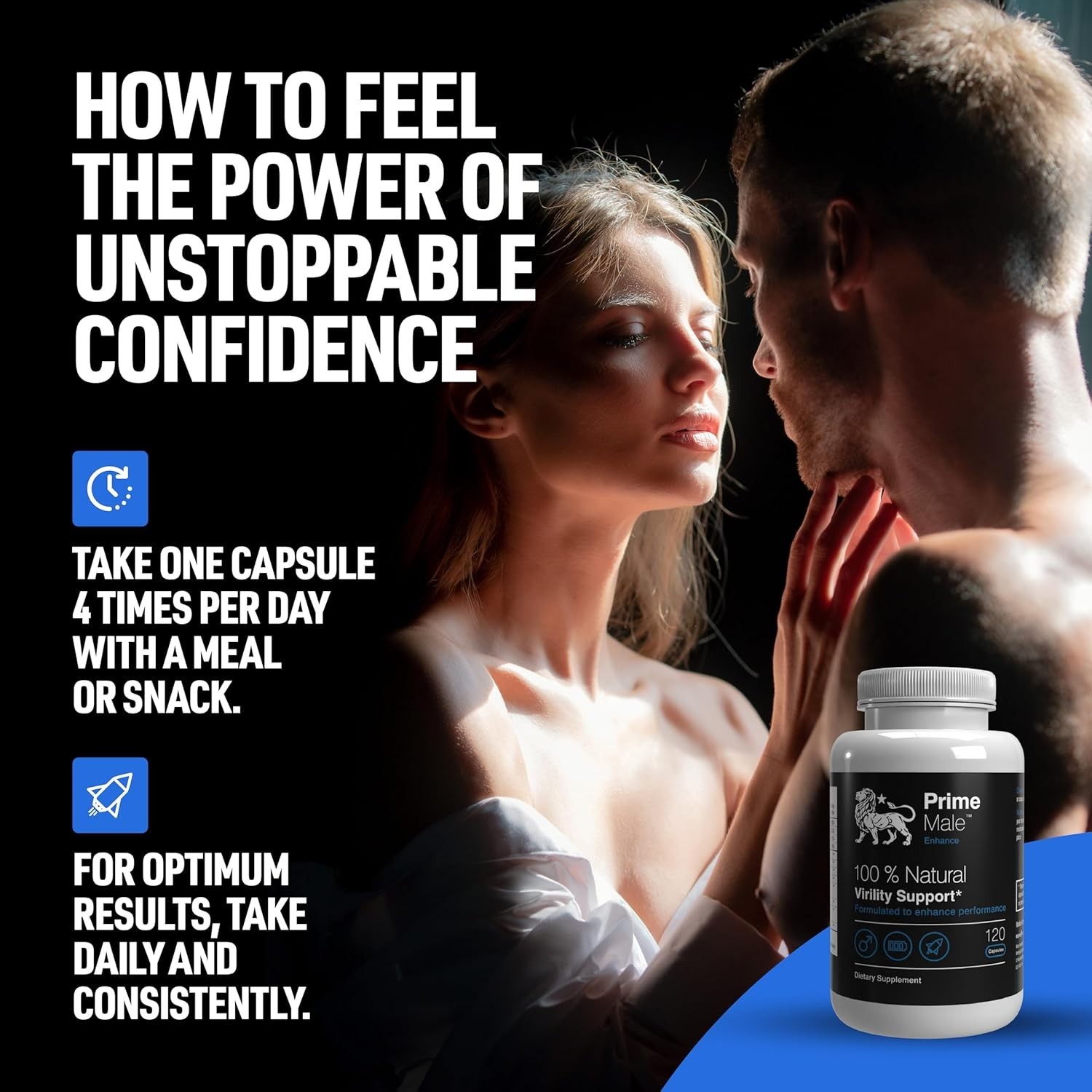 Prime Male Enhance – Male Enhancement Supplement 120 capsules Virility Support