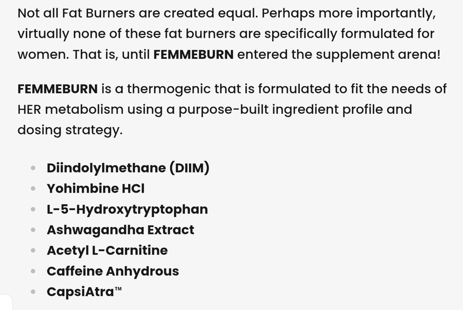 MuscleSport FEMMEBURN HER SERIESThermo Fat Burner 90 Caps(30 Serv) BEST BY 10/26