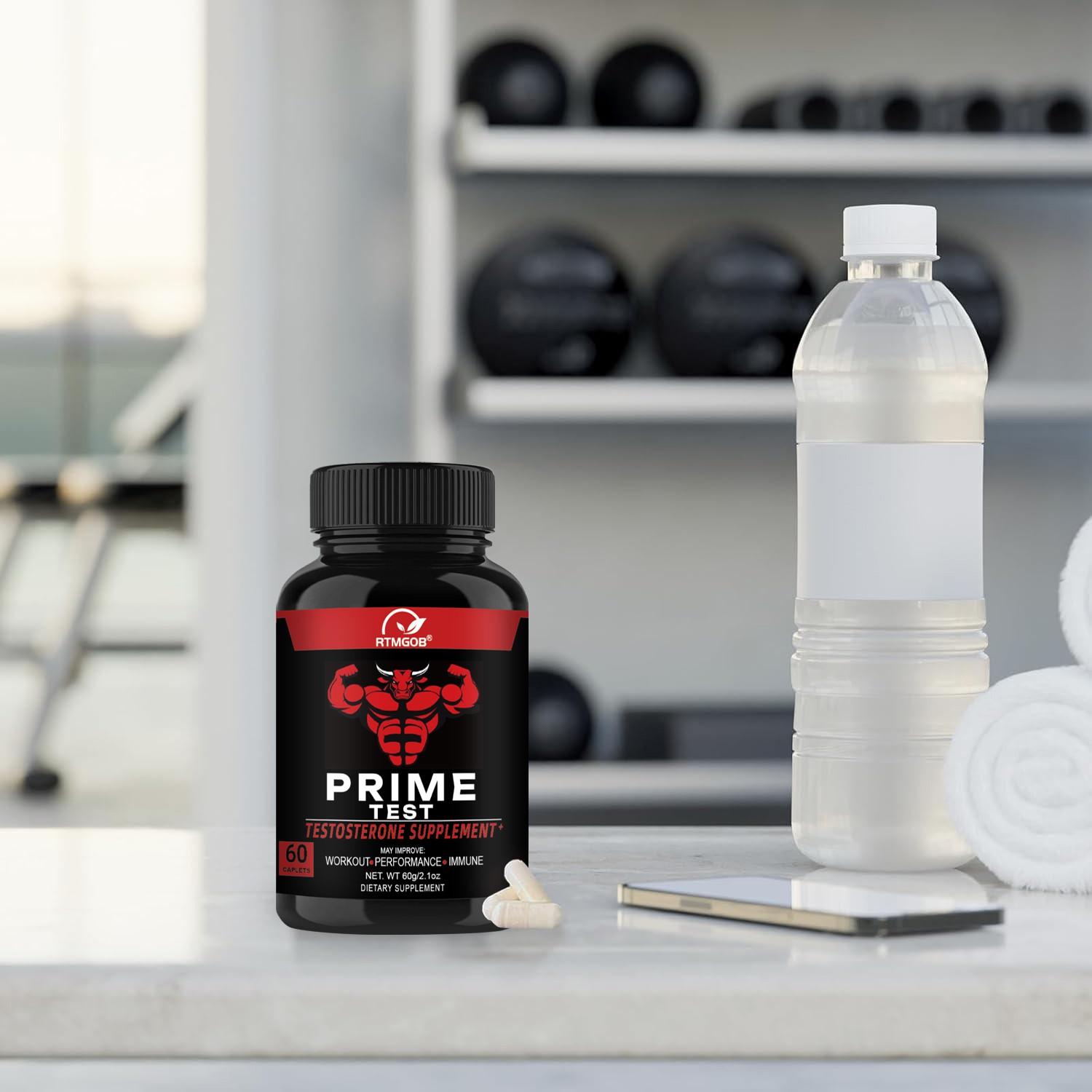 2 PCS PRIME LABS TESTOSTERONE Booster Test Natural Stamina Endurance 60Caplets
