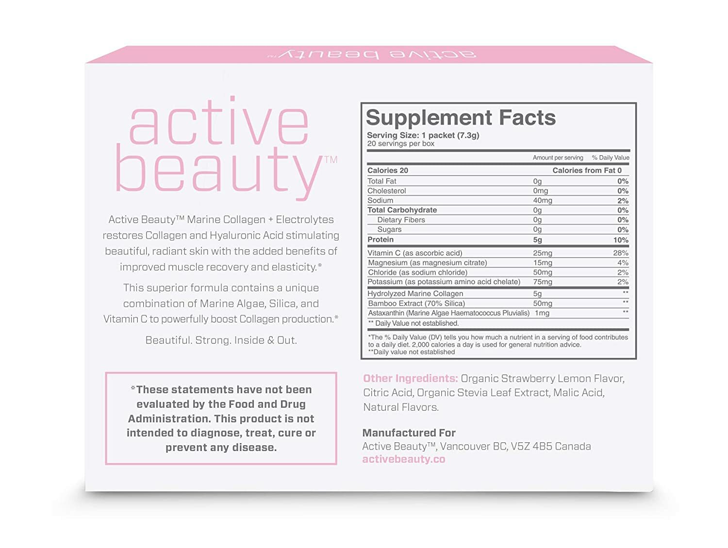 Marine Collagen Electrolytes Stick Packs for Hydration, Energy & Beautiful Skin