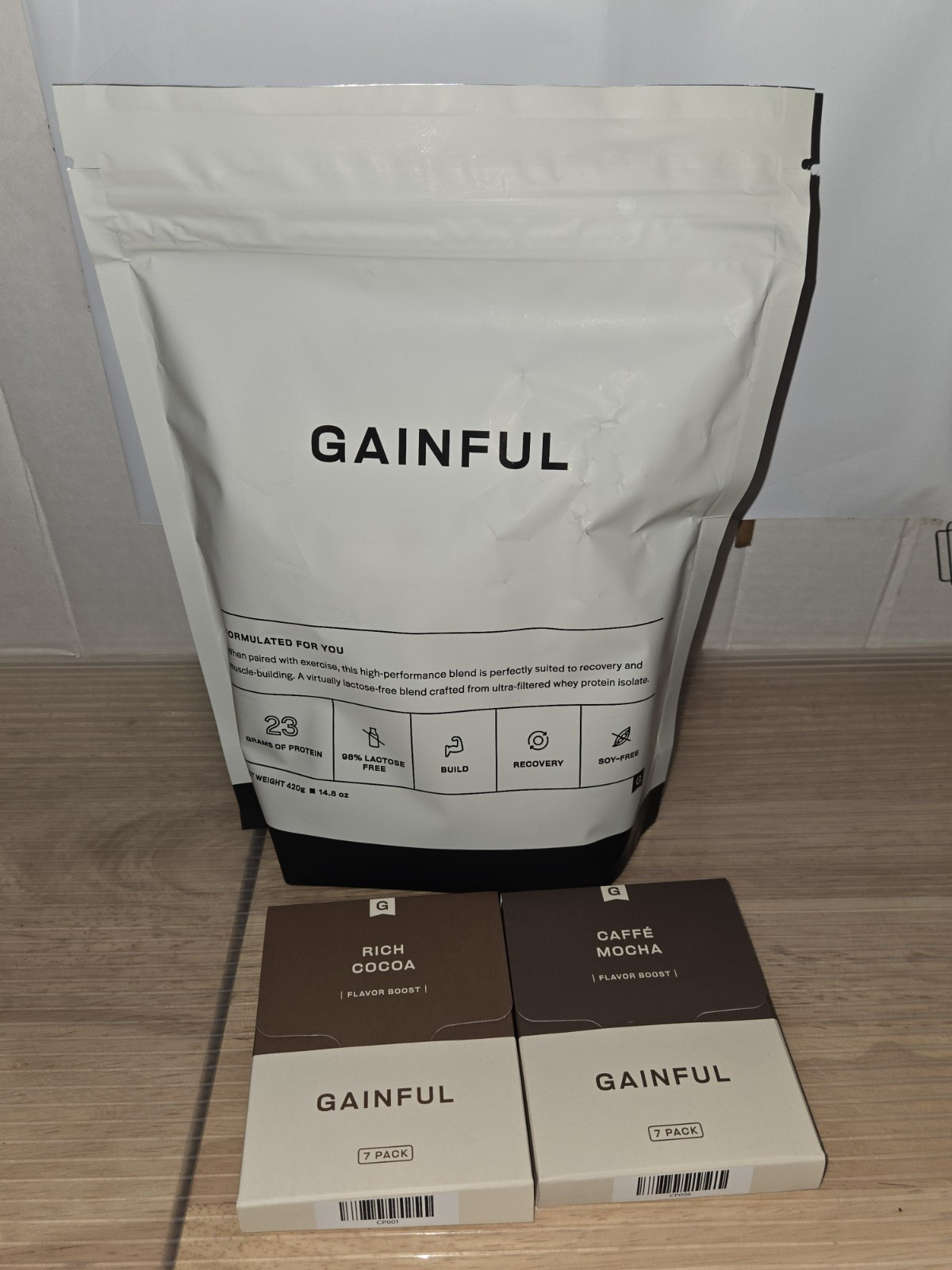 2 Boxes Gainful Protein shake flavor Boost &Whey Protein Cafe Mocha Rich Cocoa