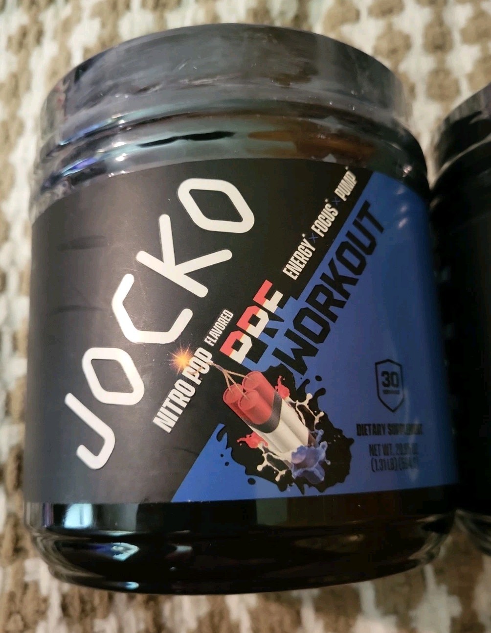 2 Jocko Pre Workout Nitro Pop Flavored 20.95oz -EXP: 10/26