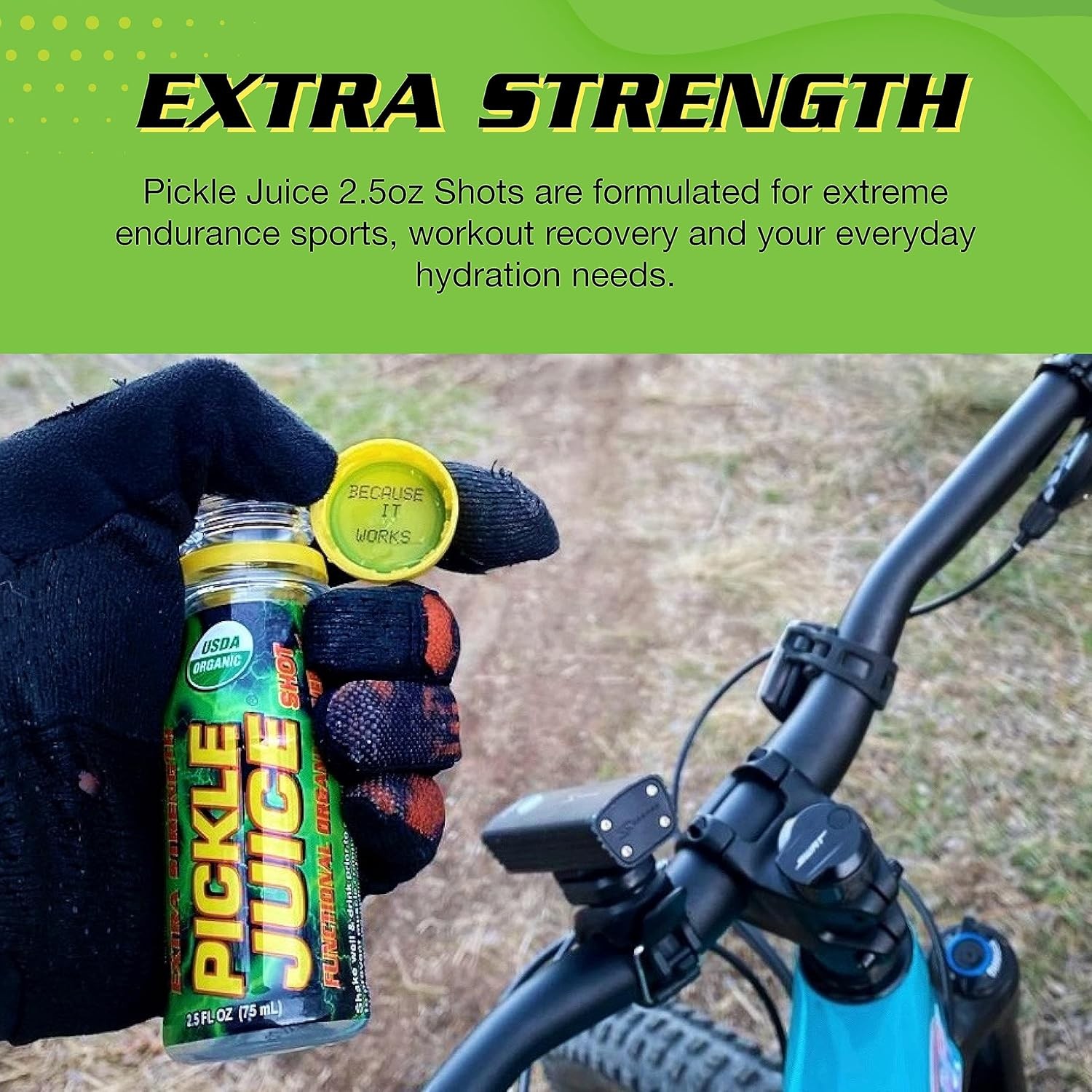 Pickle Juice Sports Drink Shots, Extra Strength – 2.5 Fl Oz (Pack of 24)