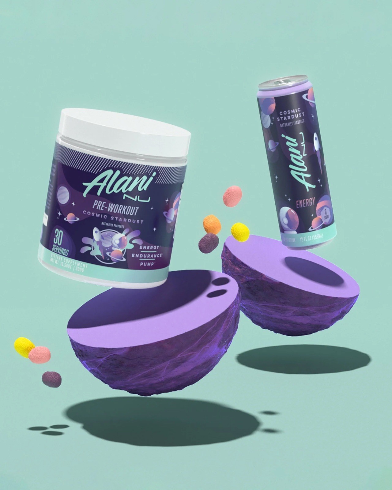 Alani, Pre Workout, Cosmic Stardust, 7.0oz 20 Servings, EXP 2/27