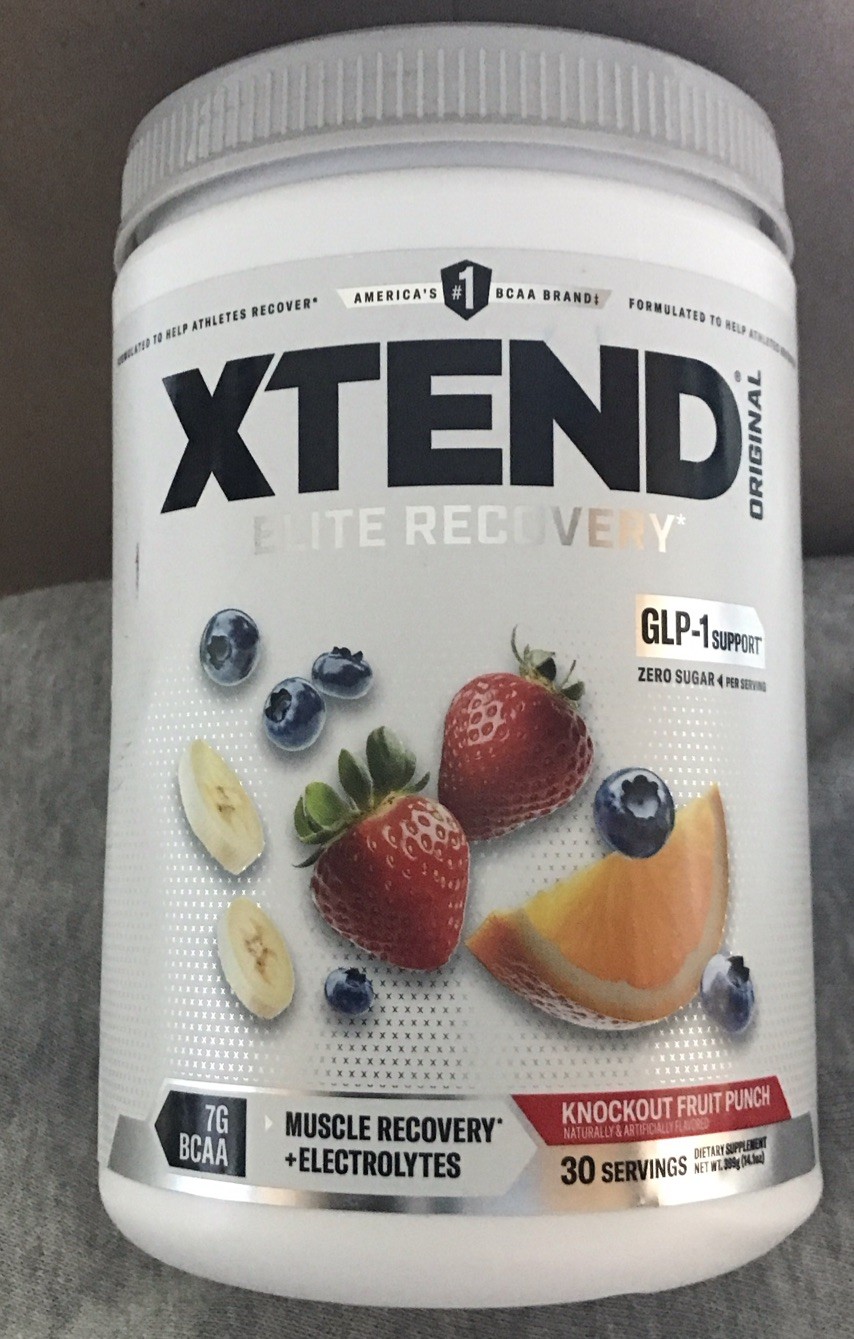 Xtend Original Elite Recovery BCAA Powder – Knockout Fruit Punch – 30 servings
