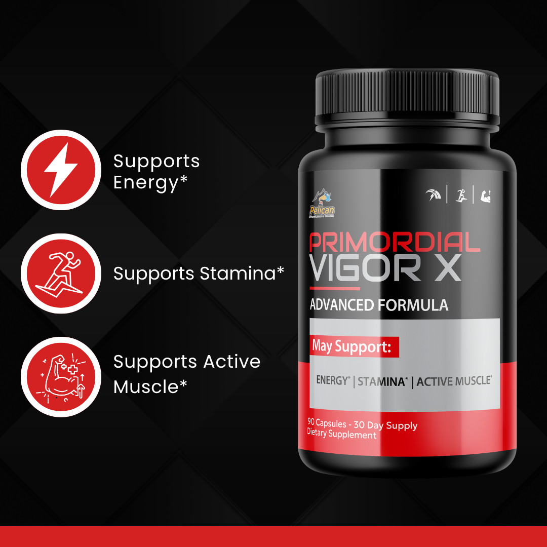 Primordial Vigor X-Bodybuilding & Men’s Health Support- 12 Bottles-1080 Capsules