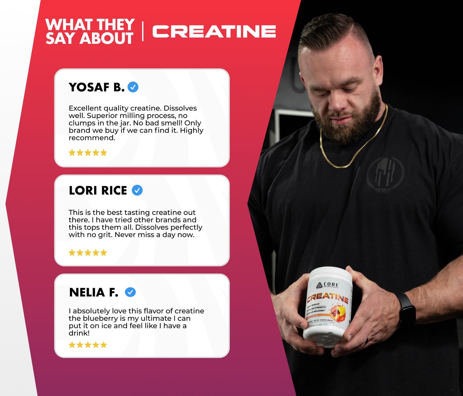 Creatine Monohydrate | Increase Strength, Build Muscle, Improve Recovery | 5g…