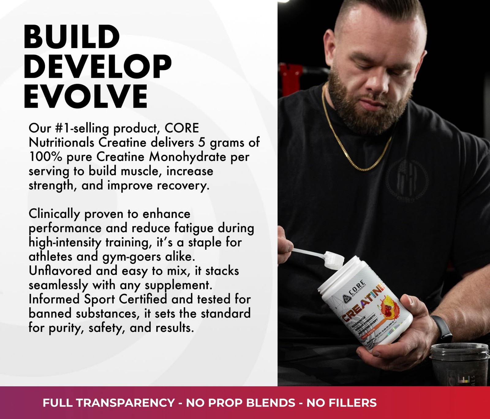 Creatine Monohydrate | Increase Strength, Build Muscle, Improve Recovery | 5g…