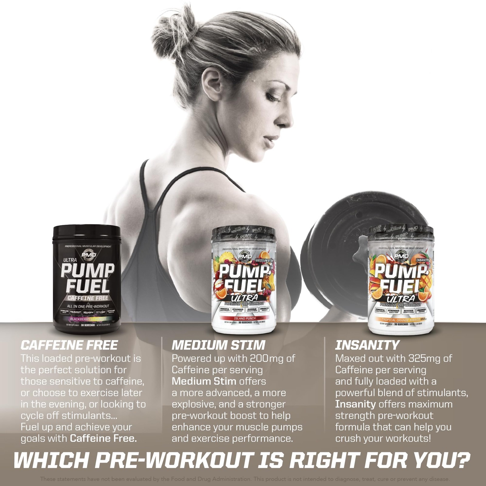 PMD Sports Pump Fuel Ultra Insanity Strawberry Slam Flavor 30 Servings Creatine