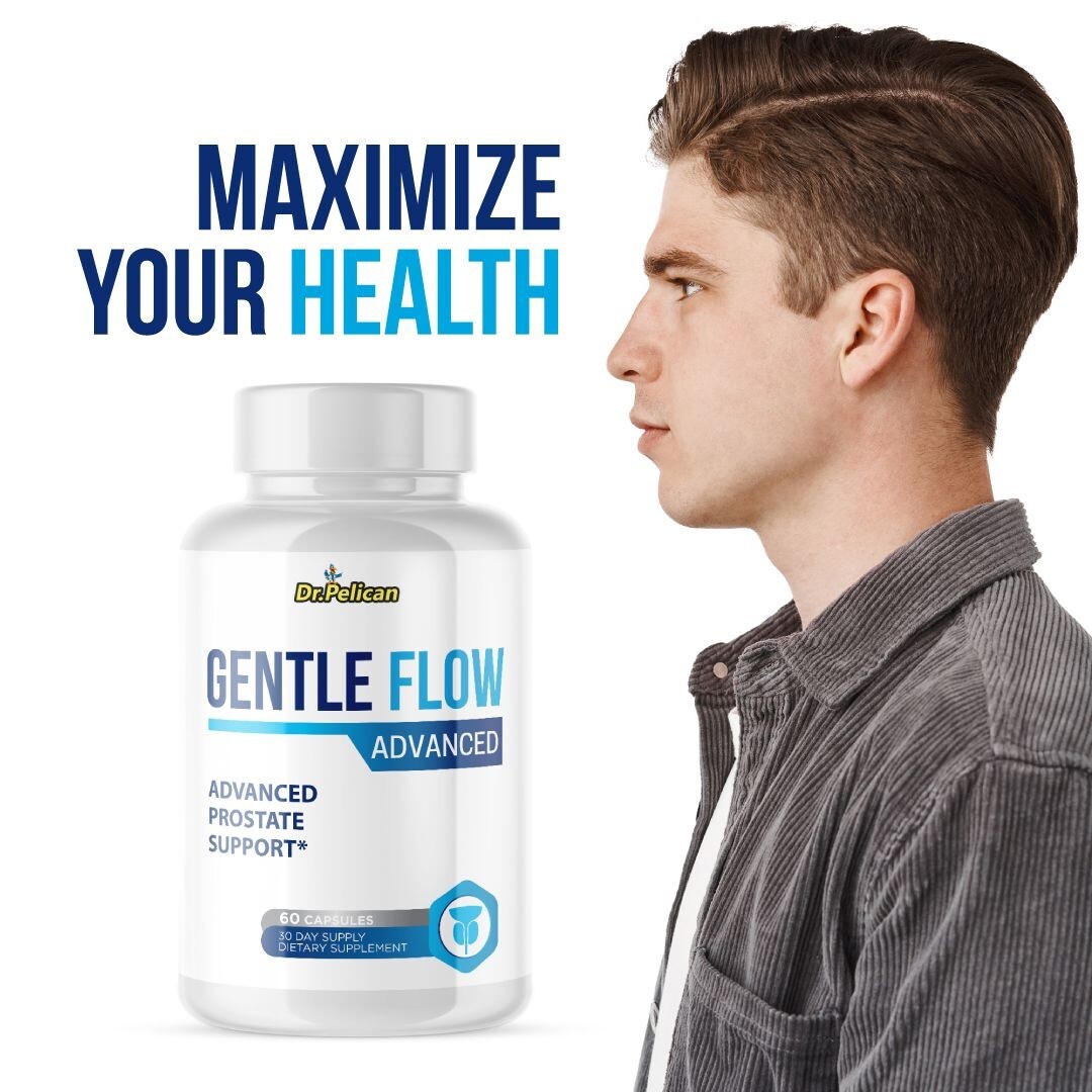Gentle Flow – Support Supplement for Men – Urinary & Bladder Health-1 Bottle