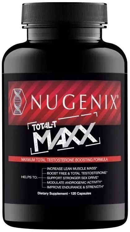 Nugenix Total-T Maxx – Maximum Total Testosterone Booster for Men, 120 EXP 12/26