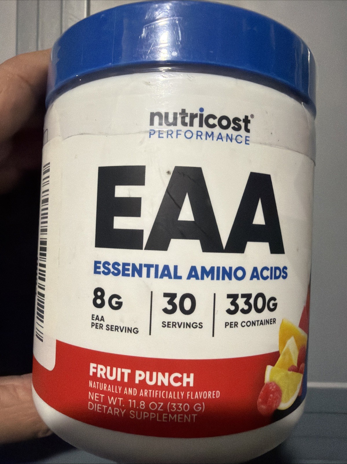 EAA Powder 30 Servings (Fruit Punch) – Essential Amino Acids – Non-Gmo, Gluten F