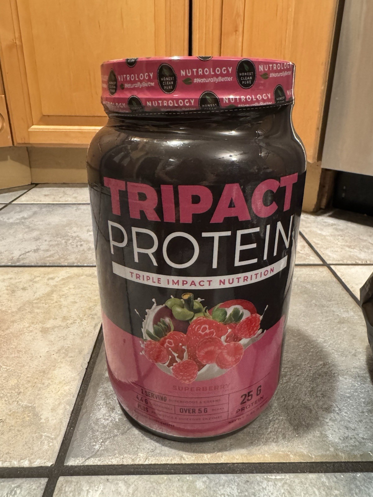 Nutrology TRIPACT Protein Powder Superberry 7-in-1 Meal Replacement Shake wit…