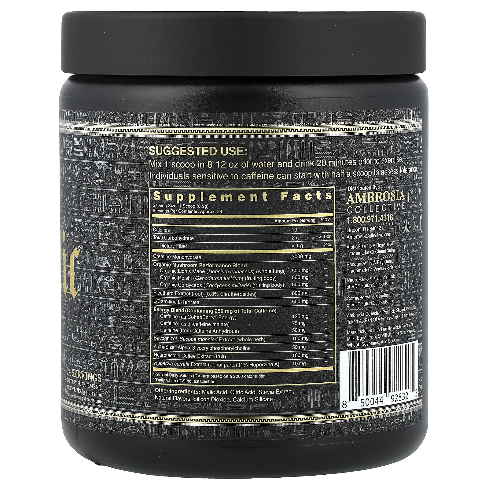 Kinetic™, Mushroom Enhanced Pre-Workout, Tropical Lime, 0.47 lbs (213.6 g)