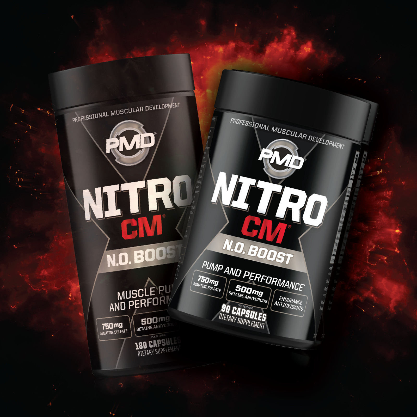 NITRO CM – Nitric Oxide Formula for Muscle Pumps & Performance – (90 Capsules)