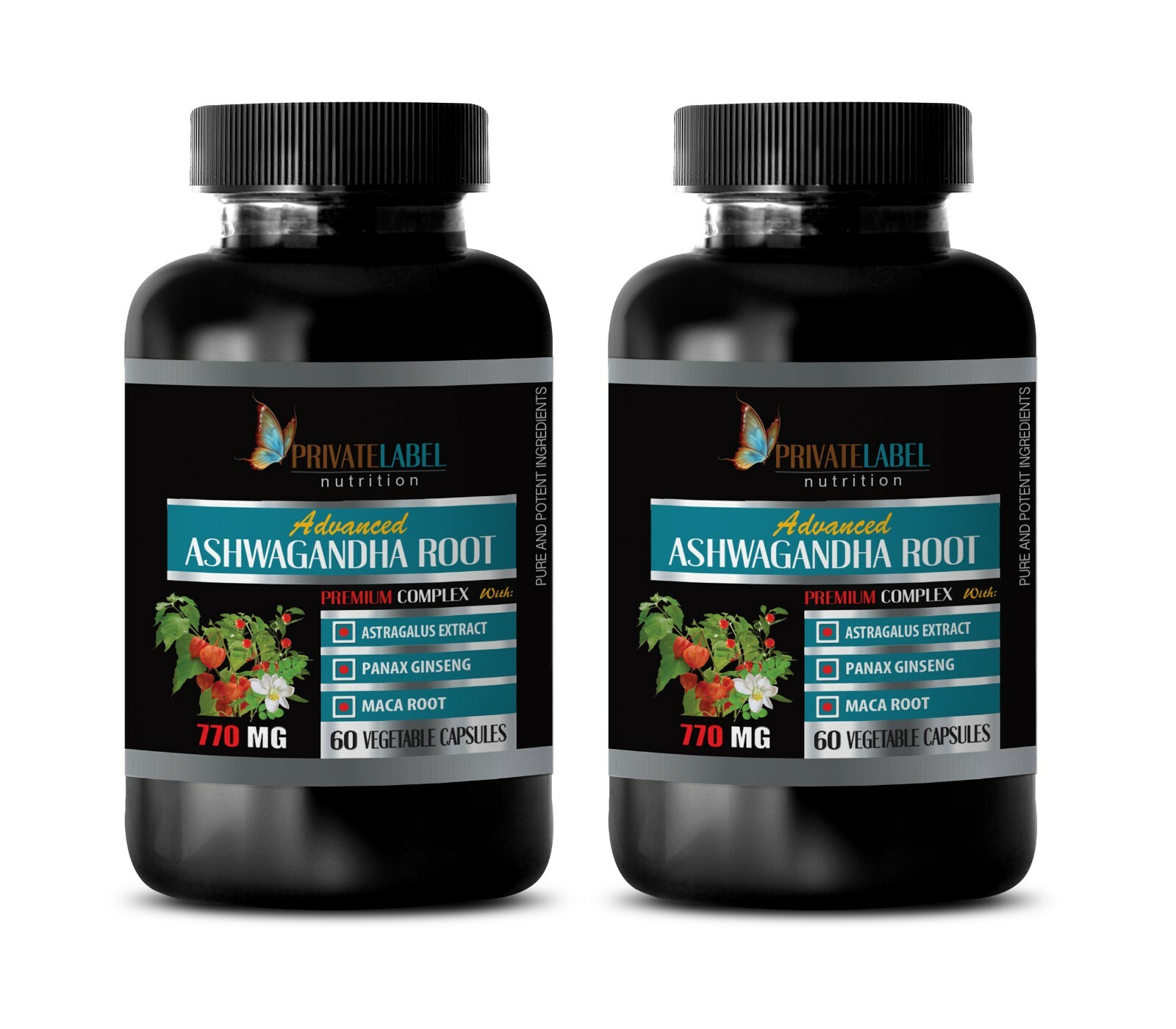 immune support – ASHWAGANDHA COMPLEX 770mg – menopause relief -2 Bot