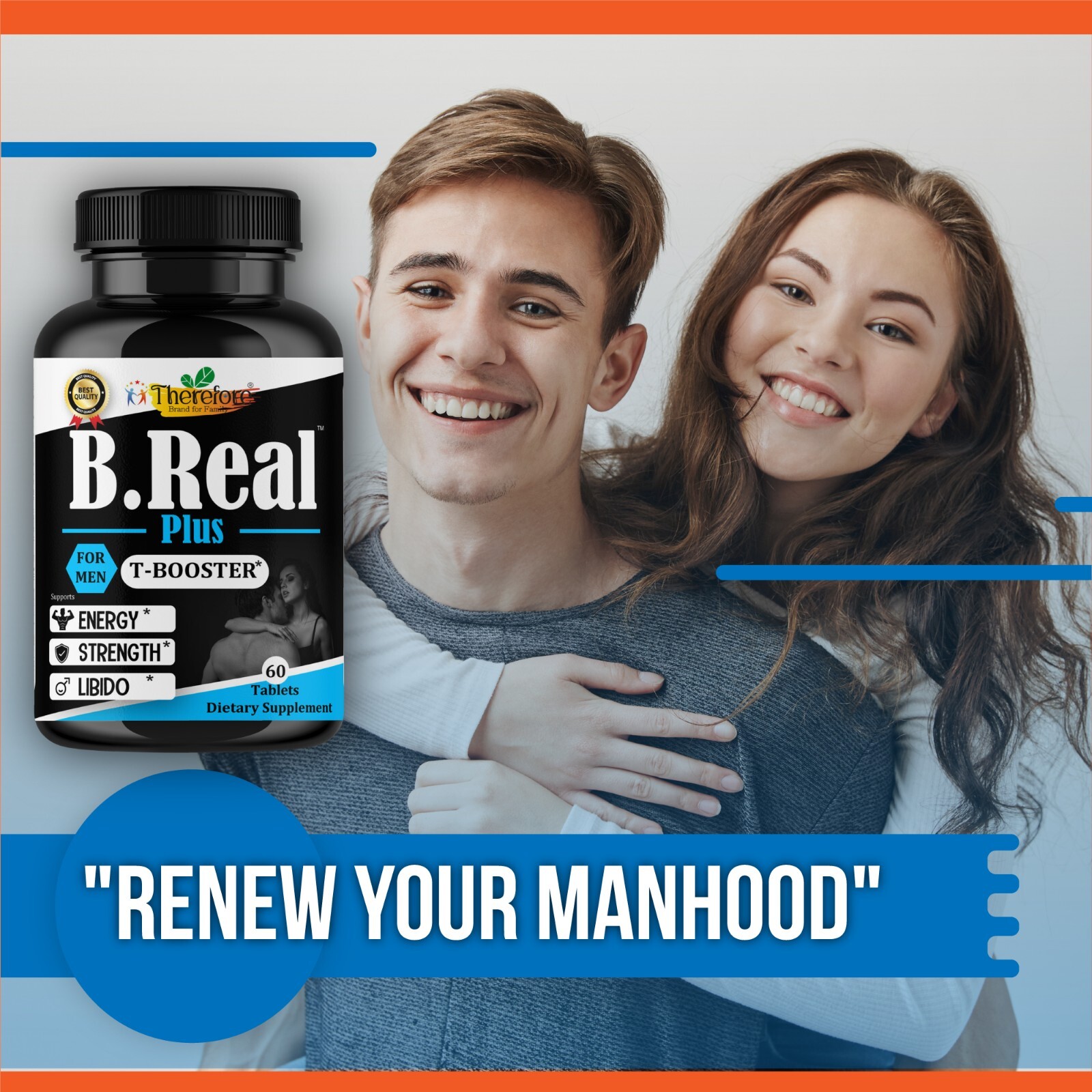 Extended Male Enhancement, Testosterone Booster ultra Strength Formula, 60 Tab