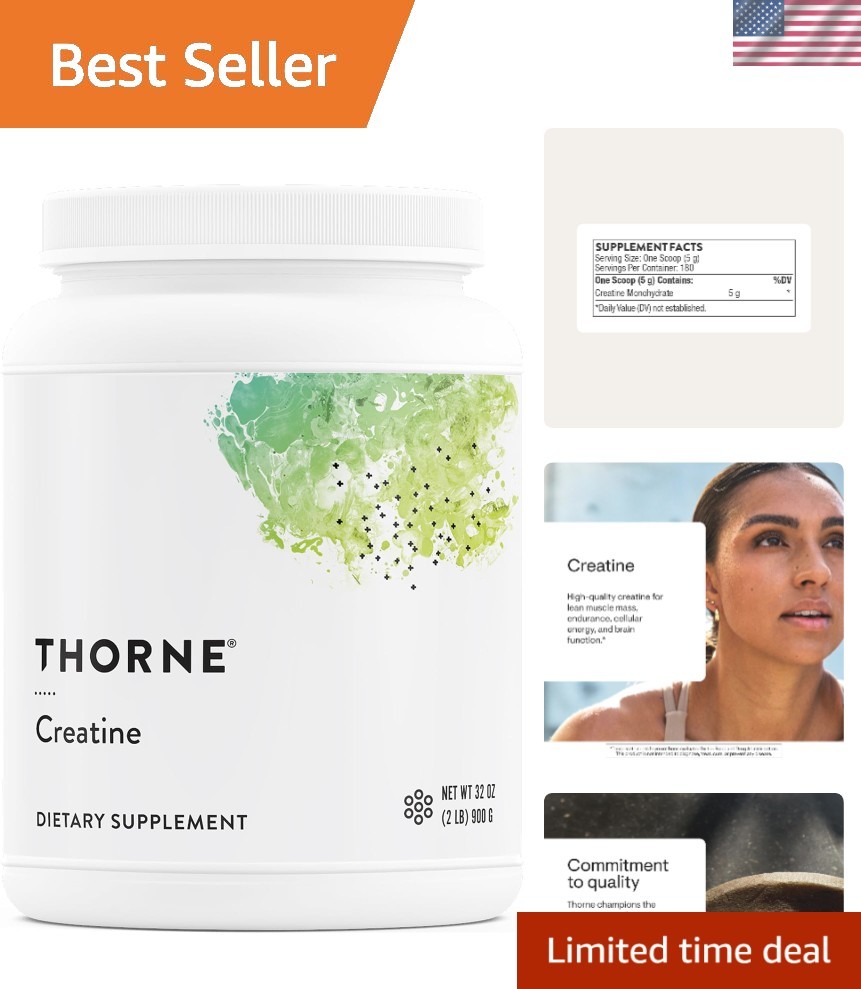 Micronized Creatine Powder for Peak Performance – 32 oz – 180 Servings
