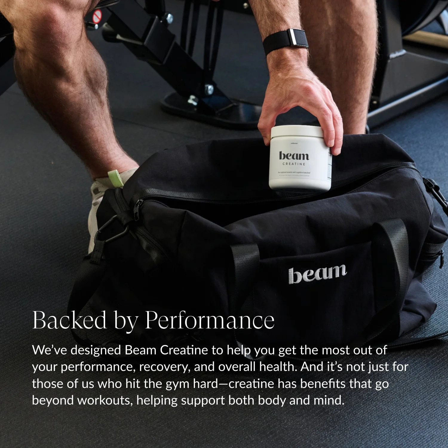 Beam Creatine Powder – Micronized, Third Party Tested Monohydrate for Strength &