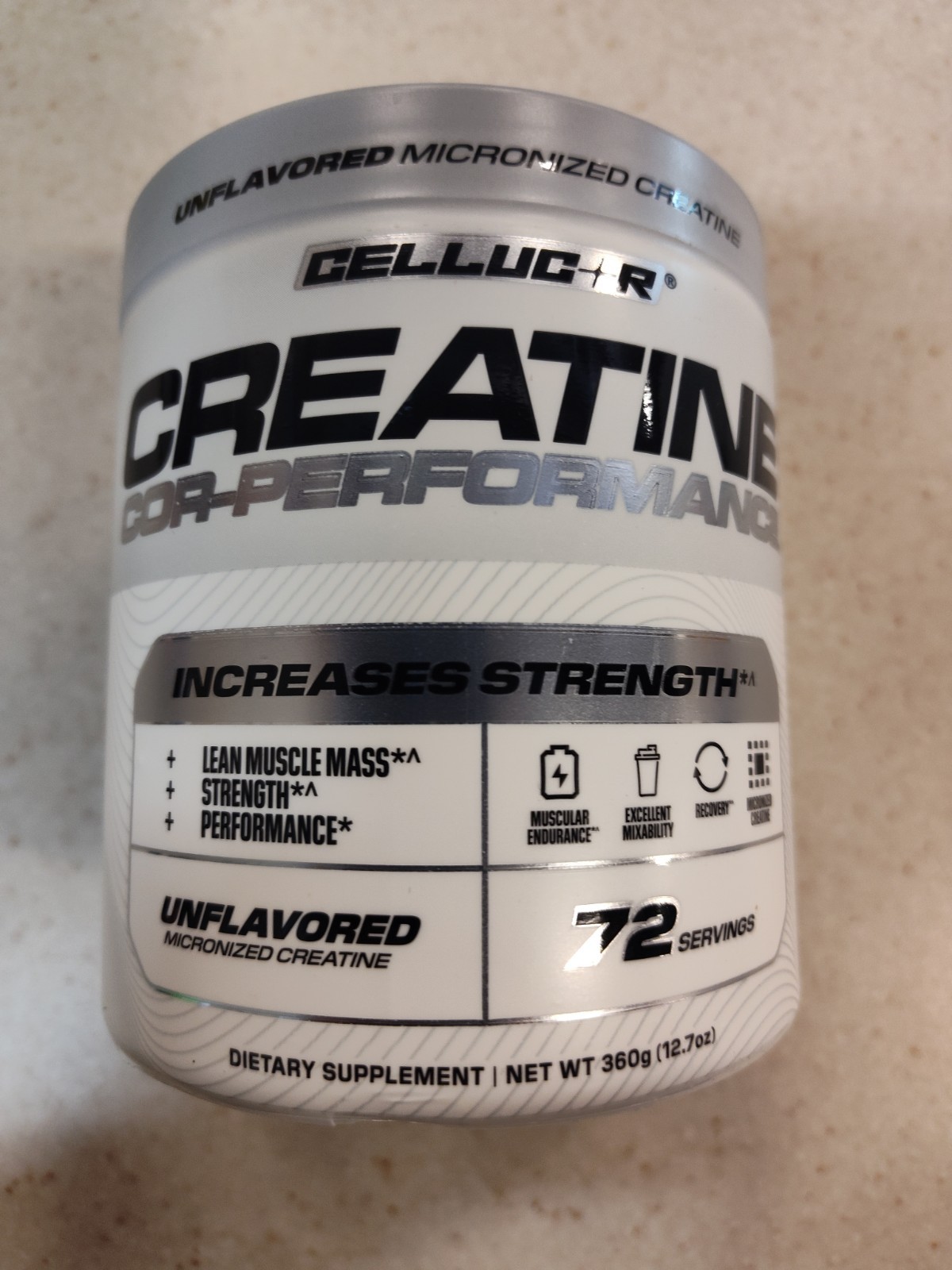 Creatin, COR-Performance® Creatine, Unflavored, 12.69 oz (360 g) best by 12/28