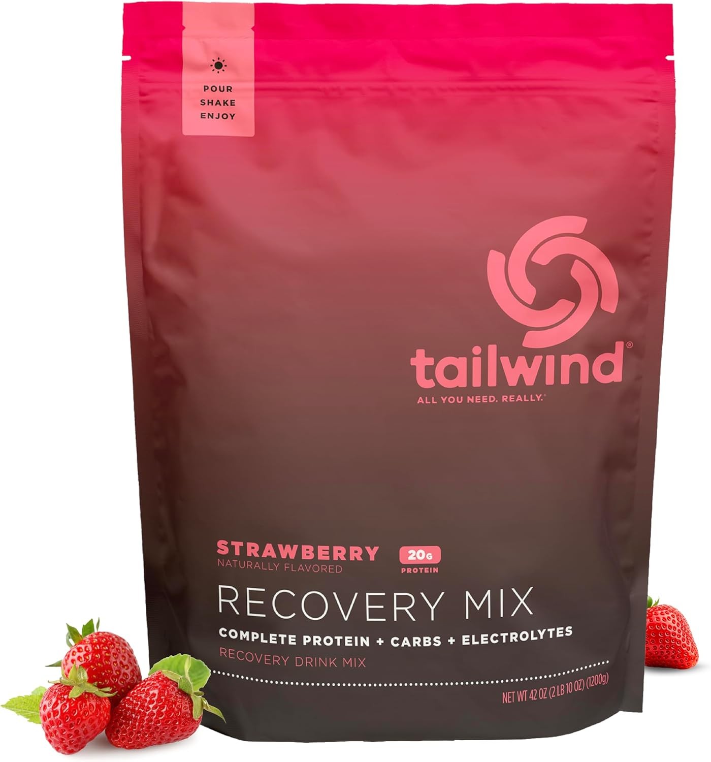 Recovery Mix, 20 Grams Complete Protein, Carbohydrates, and Electrolytes Powder