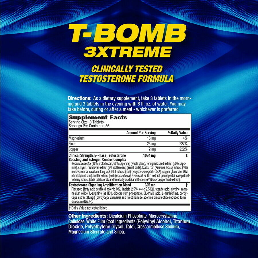 MHP T-BOMB 3XTREME TEST Formula 168 Capsules BEST PRICE FREE SHIPPING