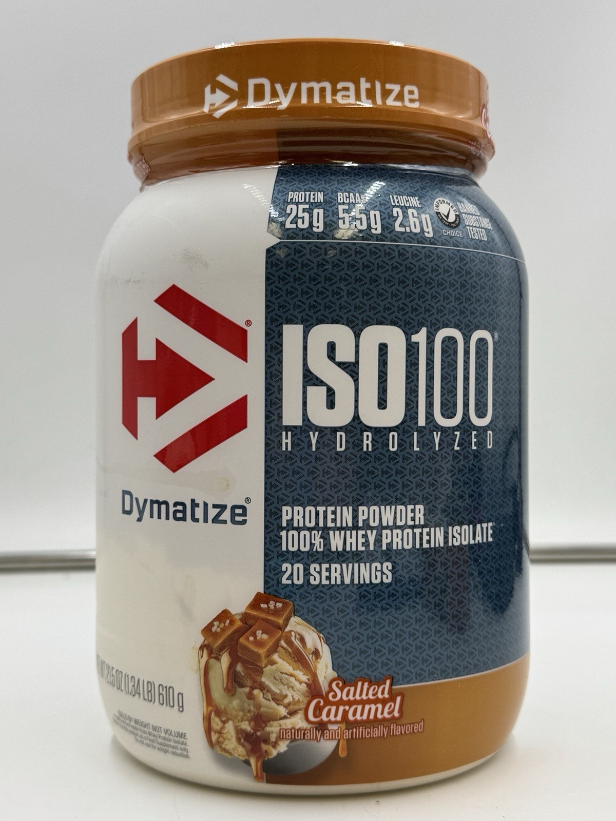 Dymatize ISO100 Whey Protein Powder Isolate Salted Caramel EXP 04/2028