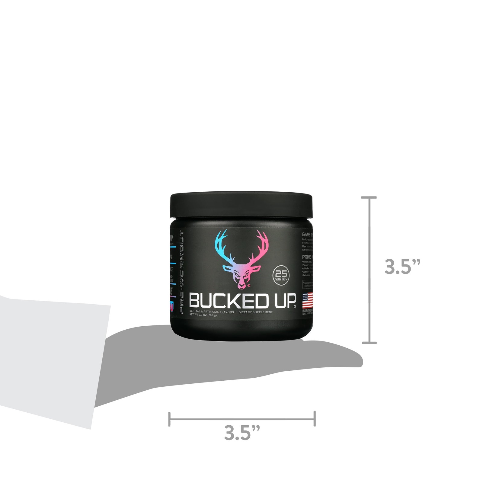 Bucked Up Pre-Workout Powder Supplement, Miami Vice Flavor, 9.3 oz, 25 Servings